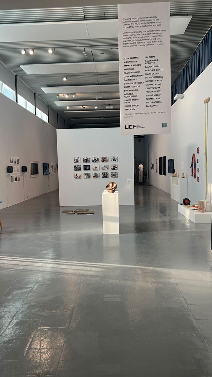 View of TechX: Technique exhibition