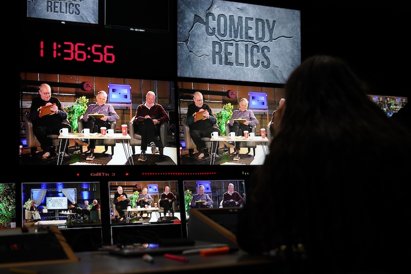 Comedy Relics. Produced by UCA Television Production students at Maidstone Studios