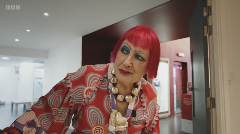 Dame Zandra Rhodes surprises pupils on BBC's The One Show-1 copy